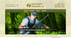 Desktop Screenshot of greenshadowtreeservice.com